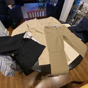 5 pair Jcrew and Banana Republic pants